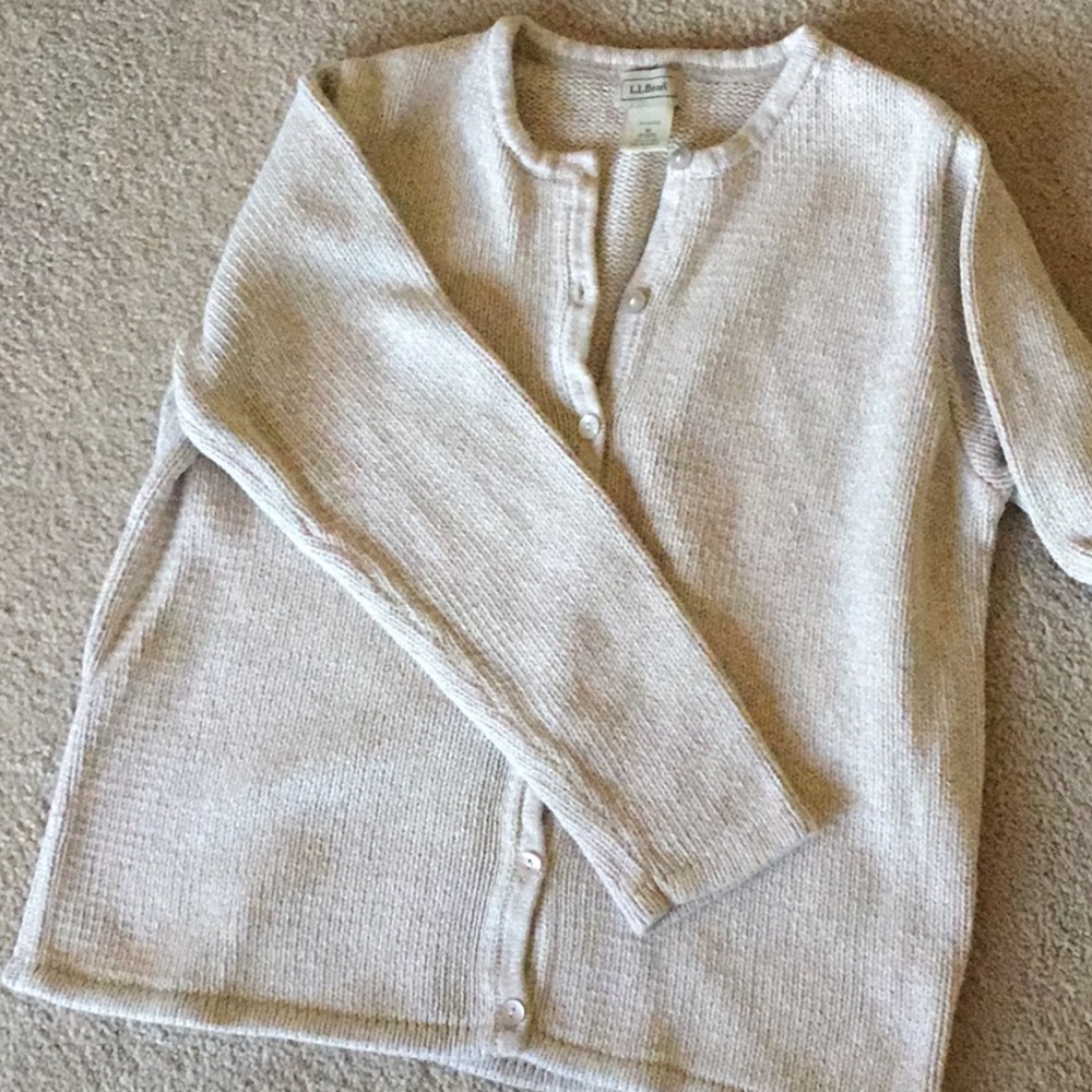 LL bean button up sweater